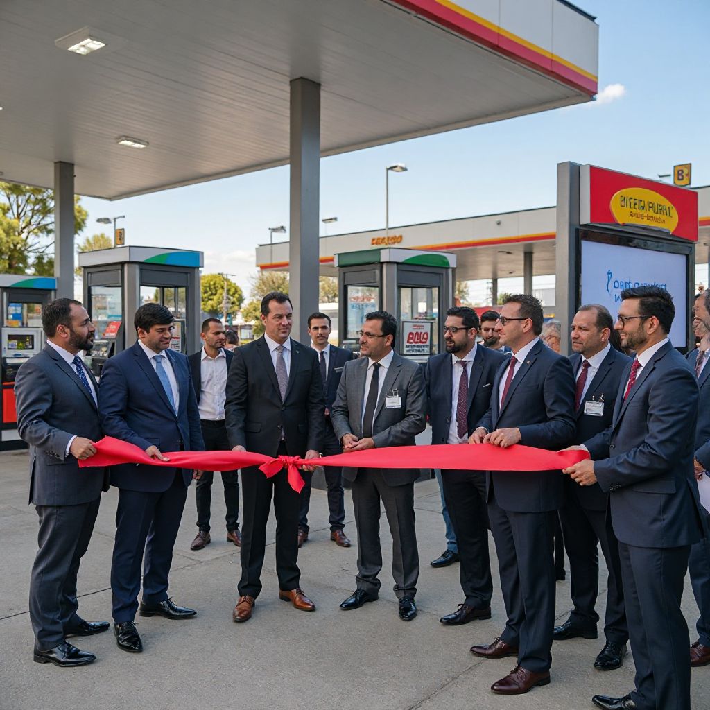 Inauguración de estación de servicio modernizada