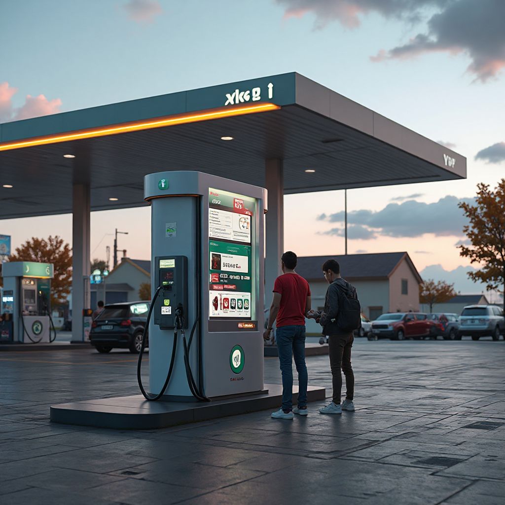 Surtidor de combustible super en Argentina