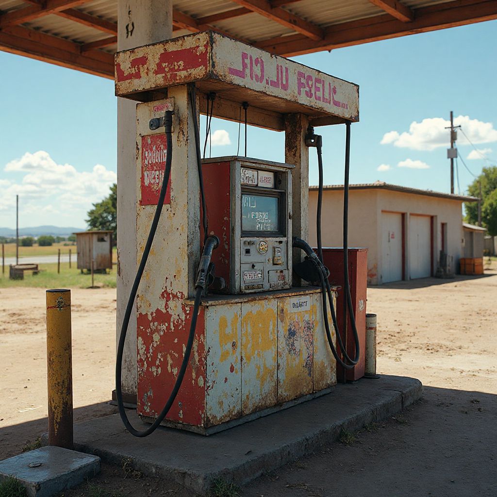Surtidor de diesel común en Argentina
